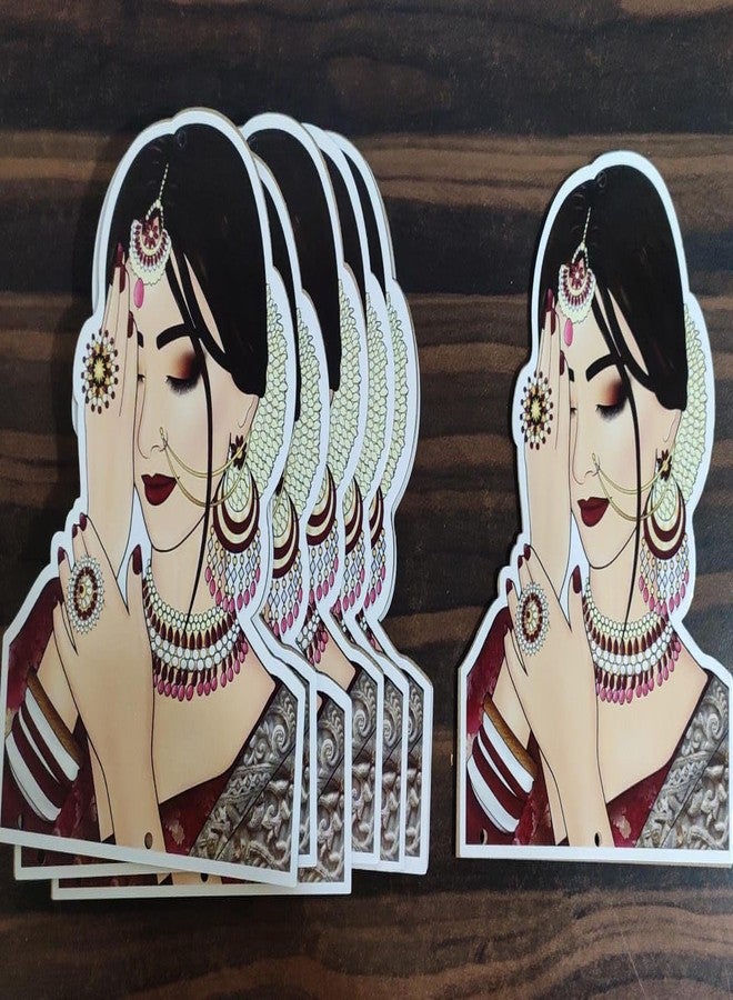 SP SELLPLUS MDF Bridal Wooden Decoration, Art & Craft Decor, Wedding Decorations (Pack of 2) - Image 1